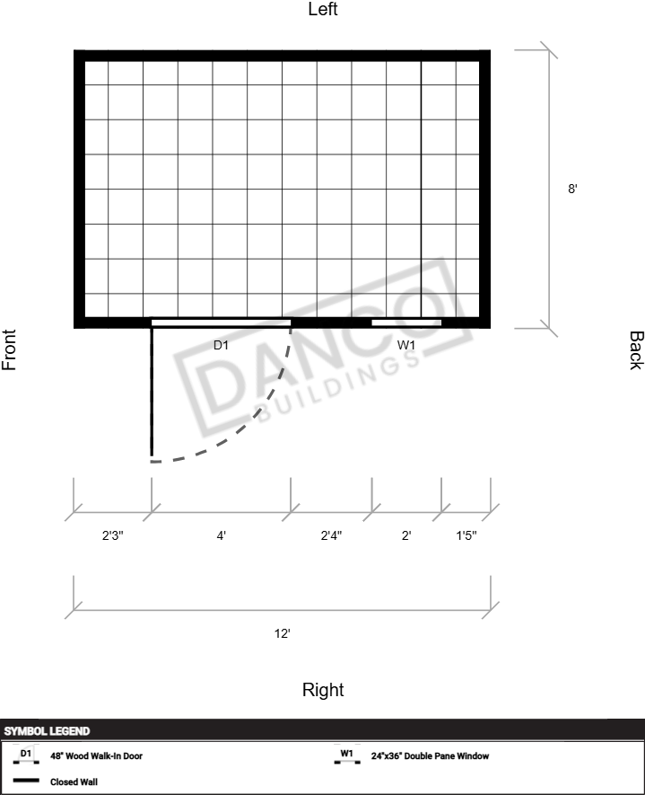 Garden Shed 8x12/240039 R - Image 2