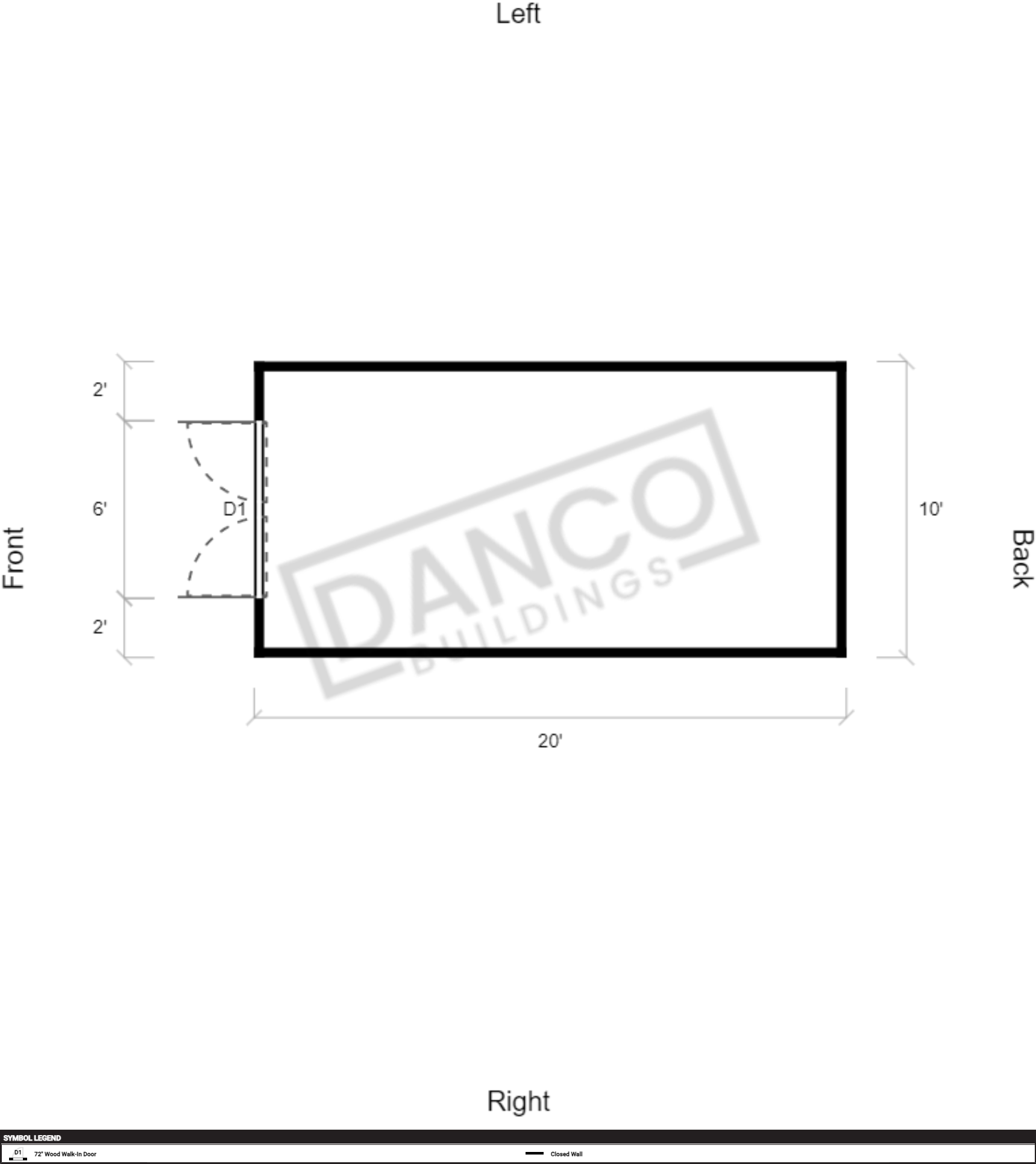 Economy Wood Utility 10x20/240056 - Image 2