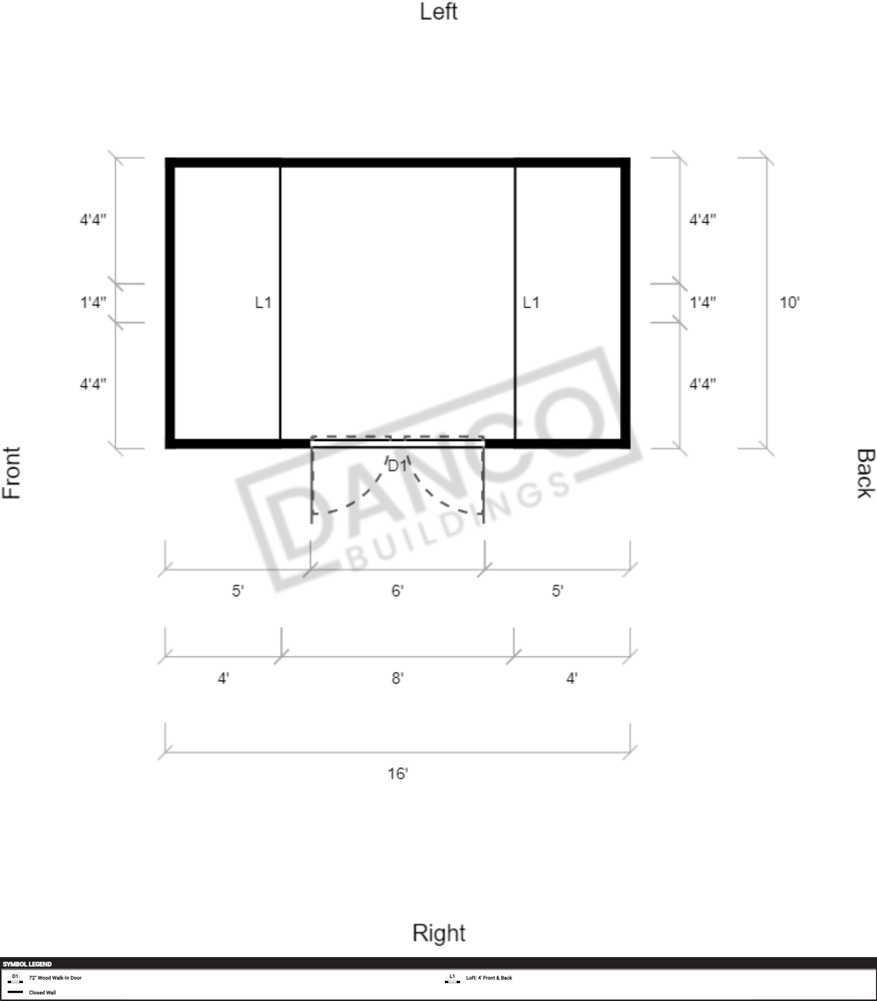Side Lofted Barn 10x16 - Image 2