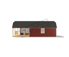 Wraparound Porch Lofted Barn Cabin 14x32 - Image 3