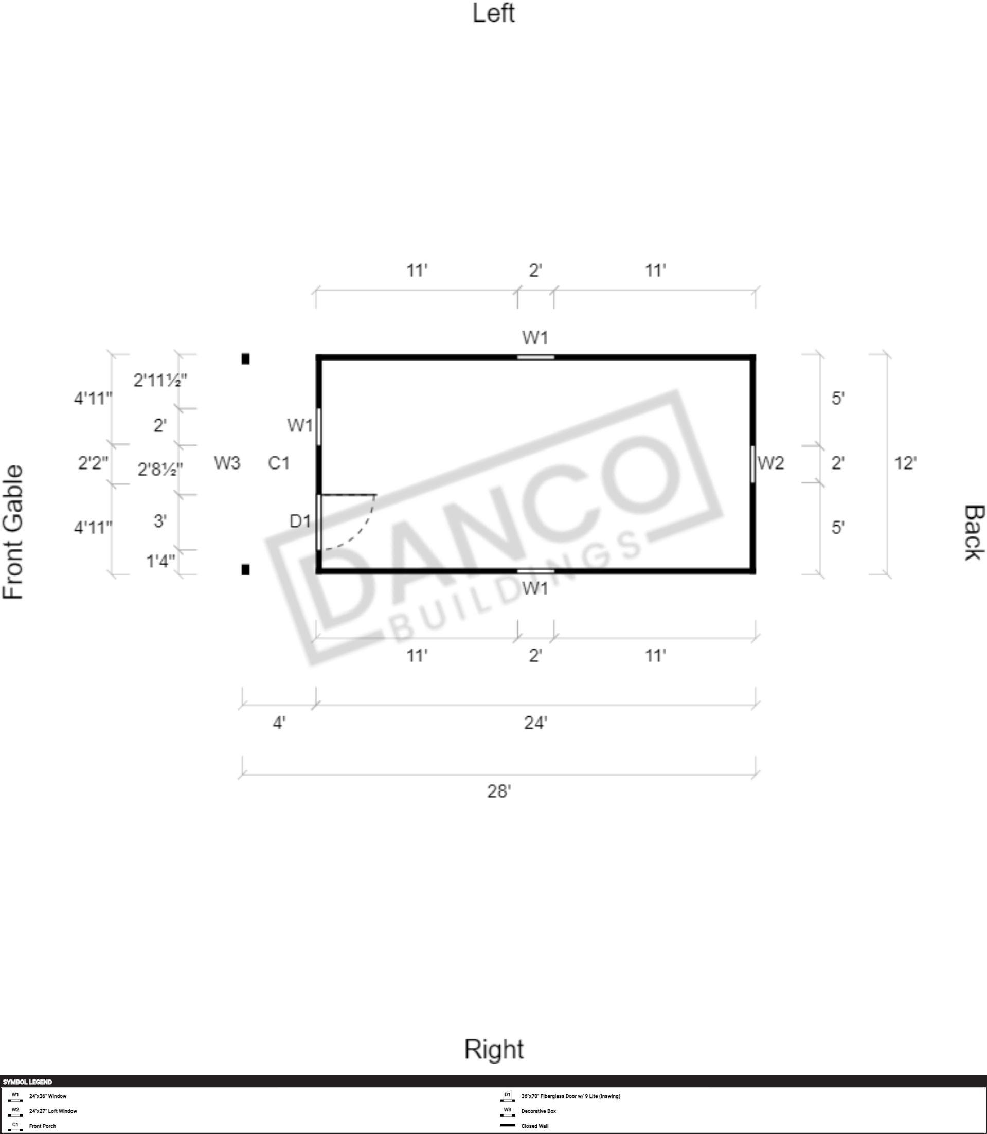 Lofted Barn Cabin 12x28 - Image 2