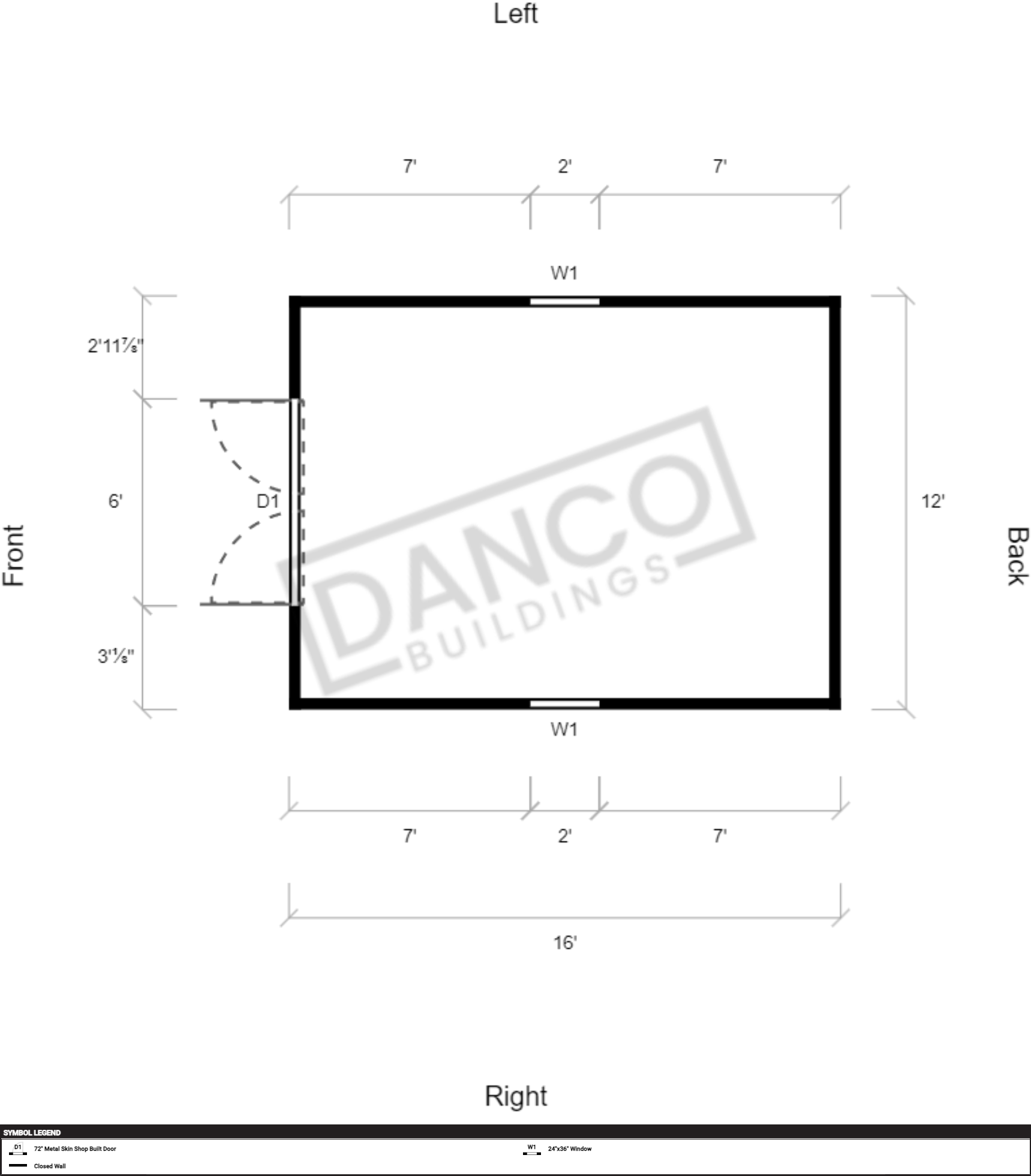 Extra Economy Lofted Barn 12x16 - Image 2