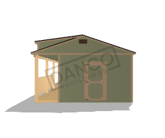 Side Porch Cabin 16x50 - Image 3