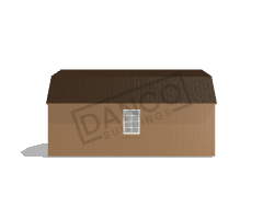 Economy Wood Lofted Barn 12x20 - Image 4