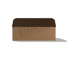 Economy Wood Lofted Barn 12x20 - Image 3