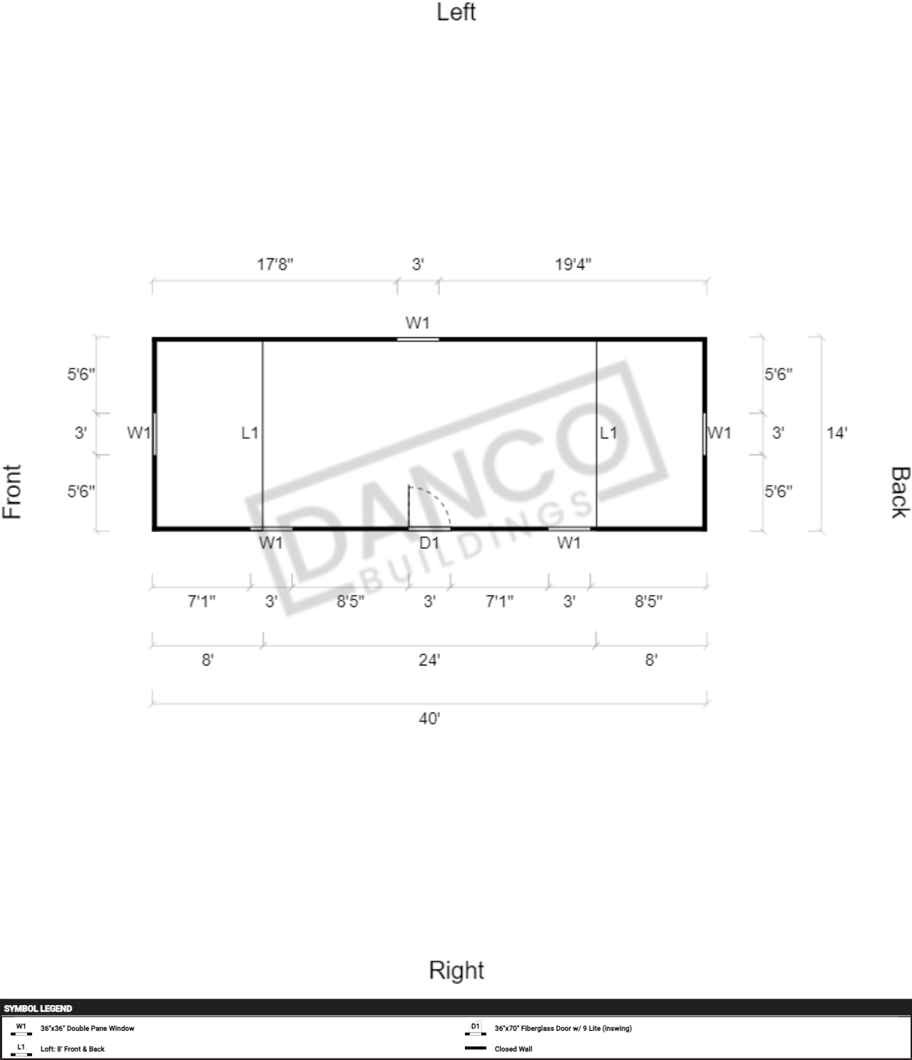Lofted Barn 14x40 - Image 2