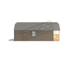 Wraparound Porch Lofted Barn Cabin 14x28 - Image 4