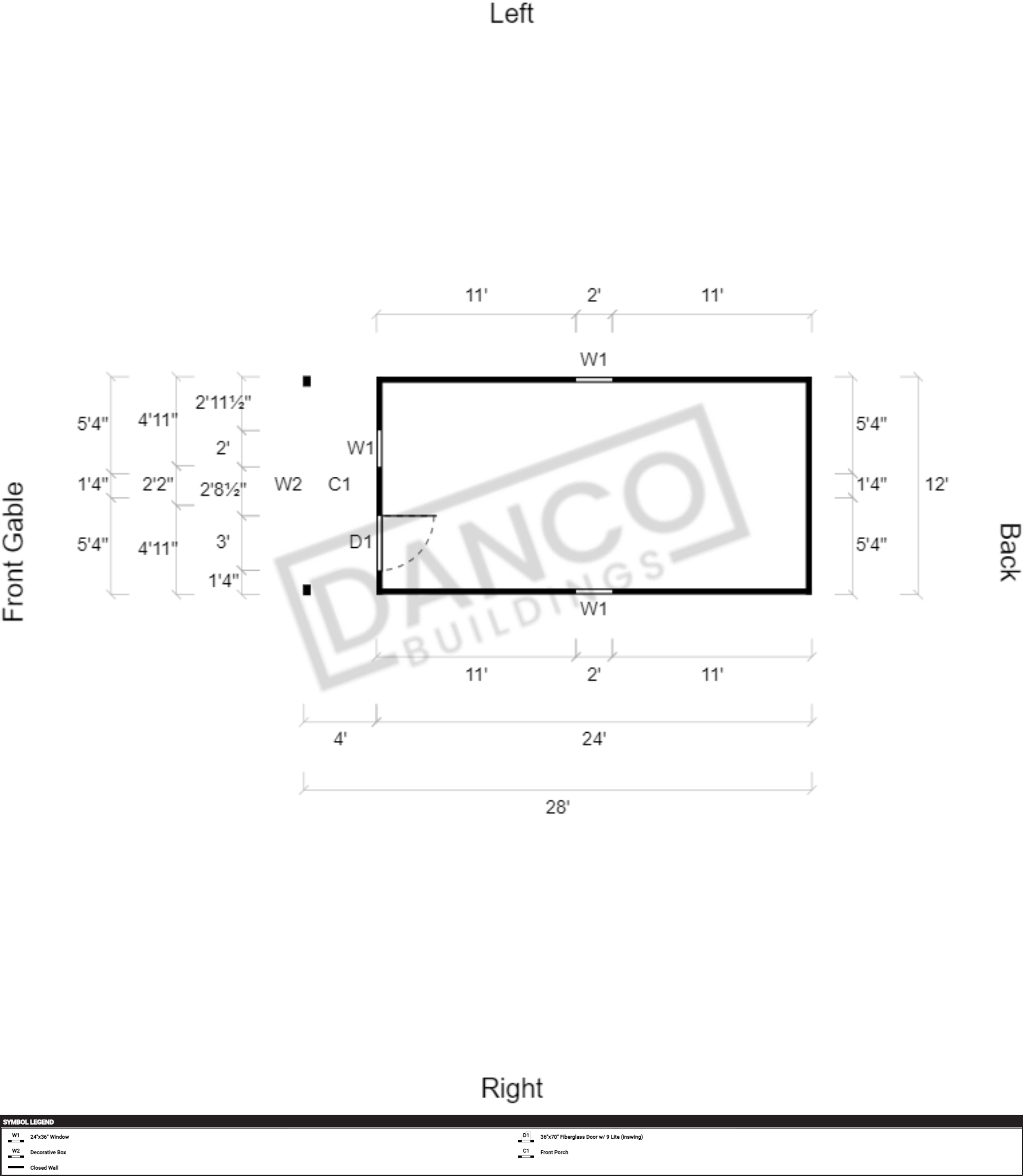 Lofted Barn Cabin 12x28 - Image 2