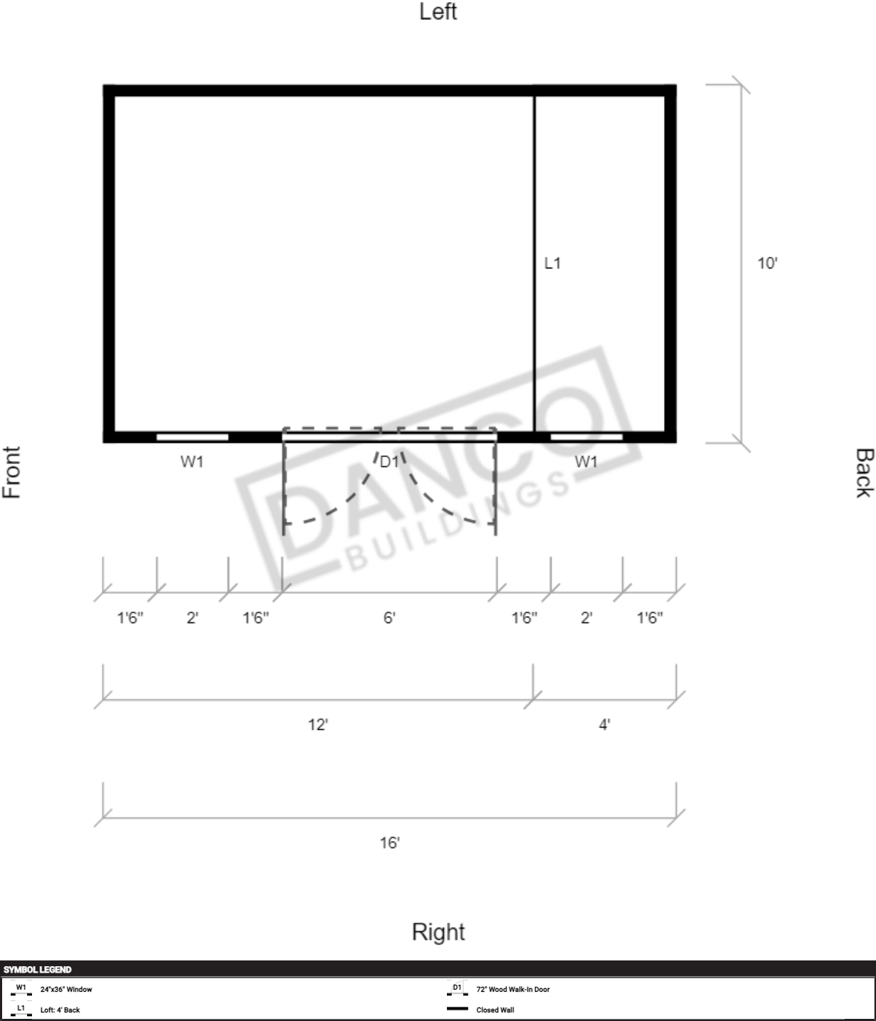Side Lofted Barn 10x16 - Image 2