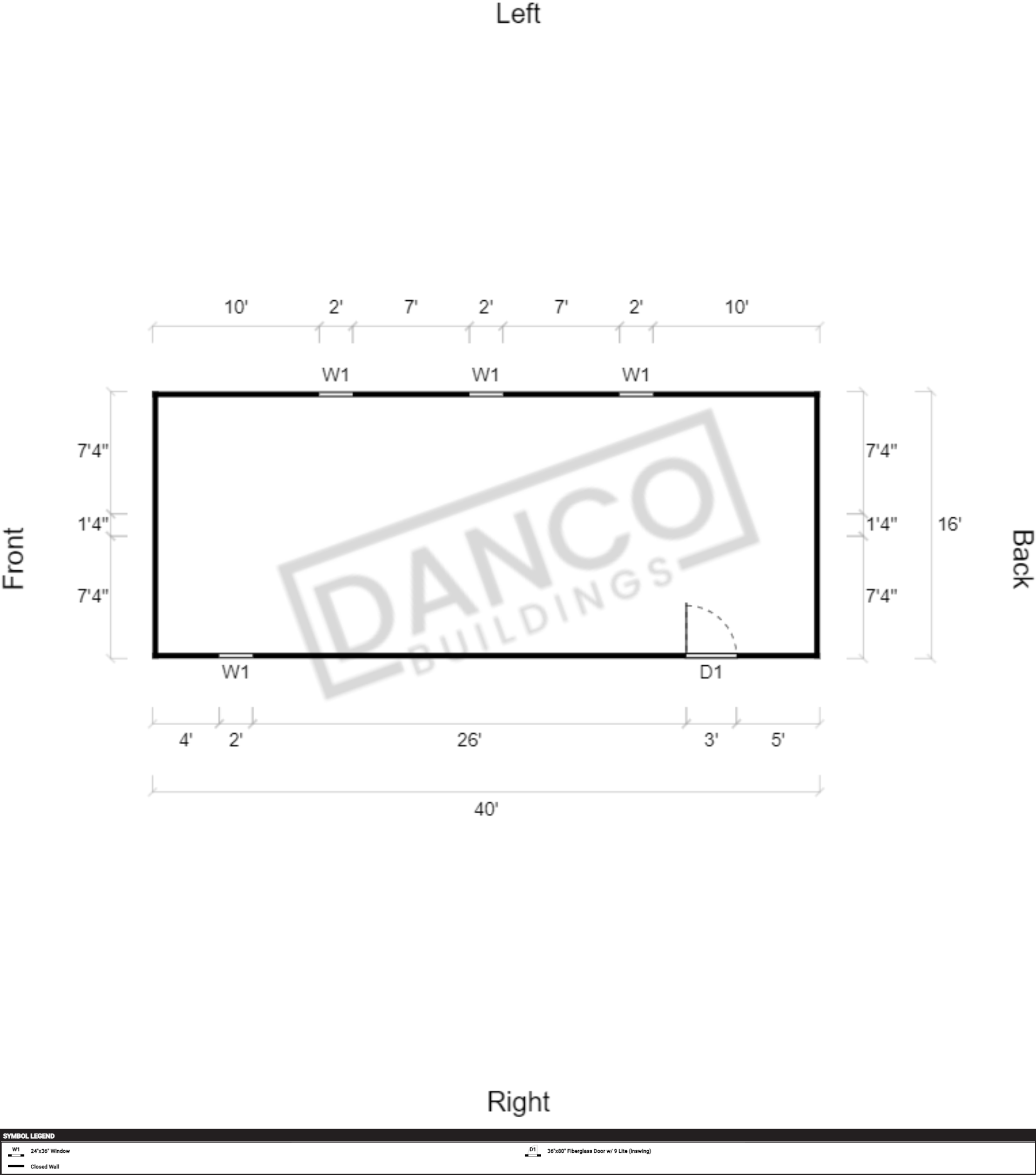 Utility Shed 16x40/240066 - Image 2