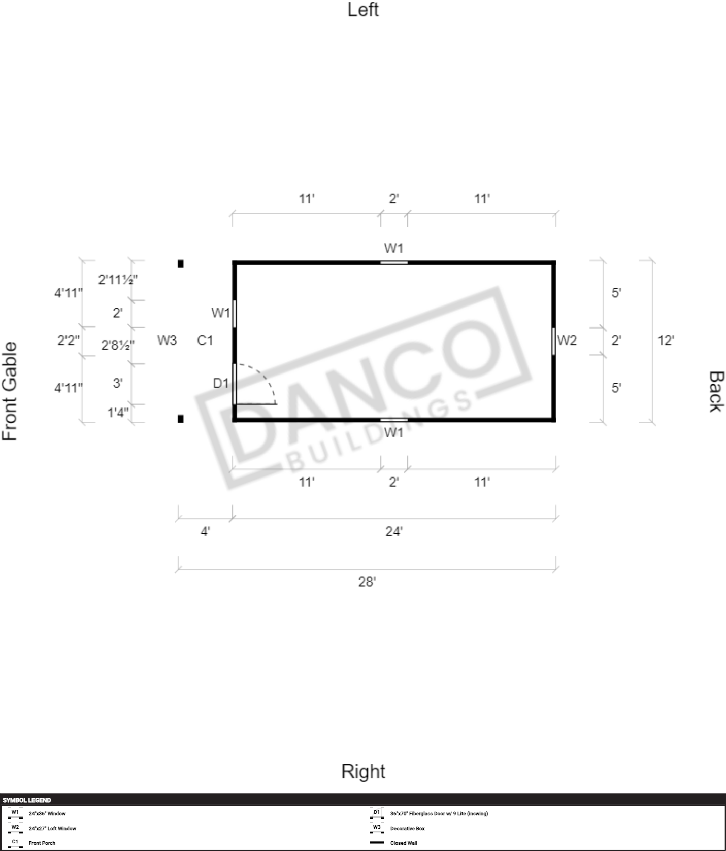 Lofted Barn Cabin 12x28 - Image 2