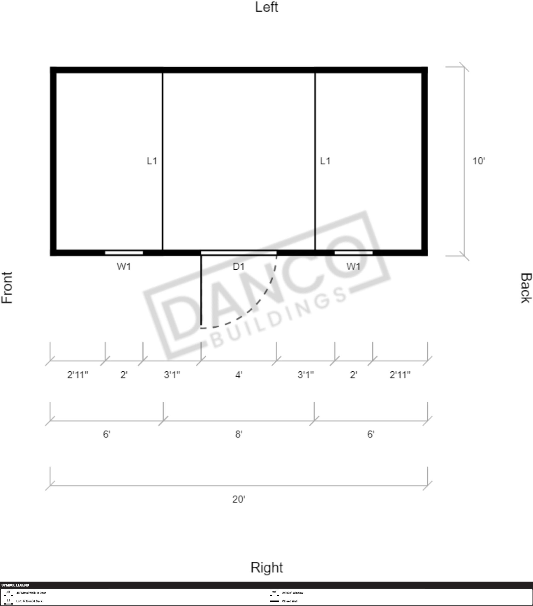 Extra Economy Lofted Barn 10x20/240227 - Image 2