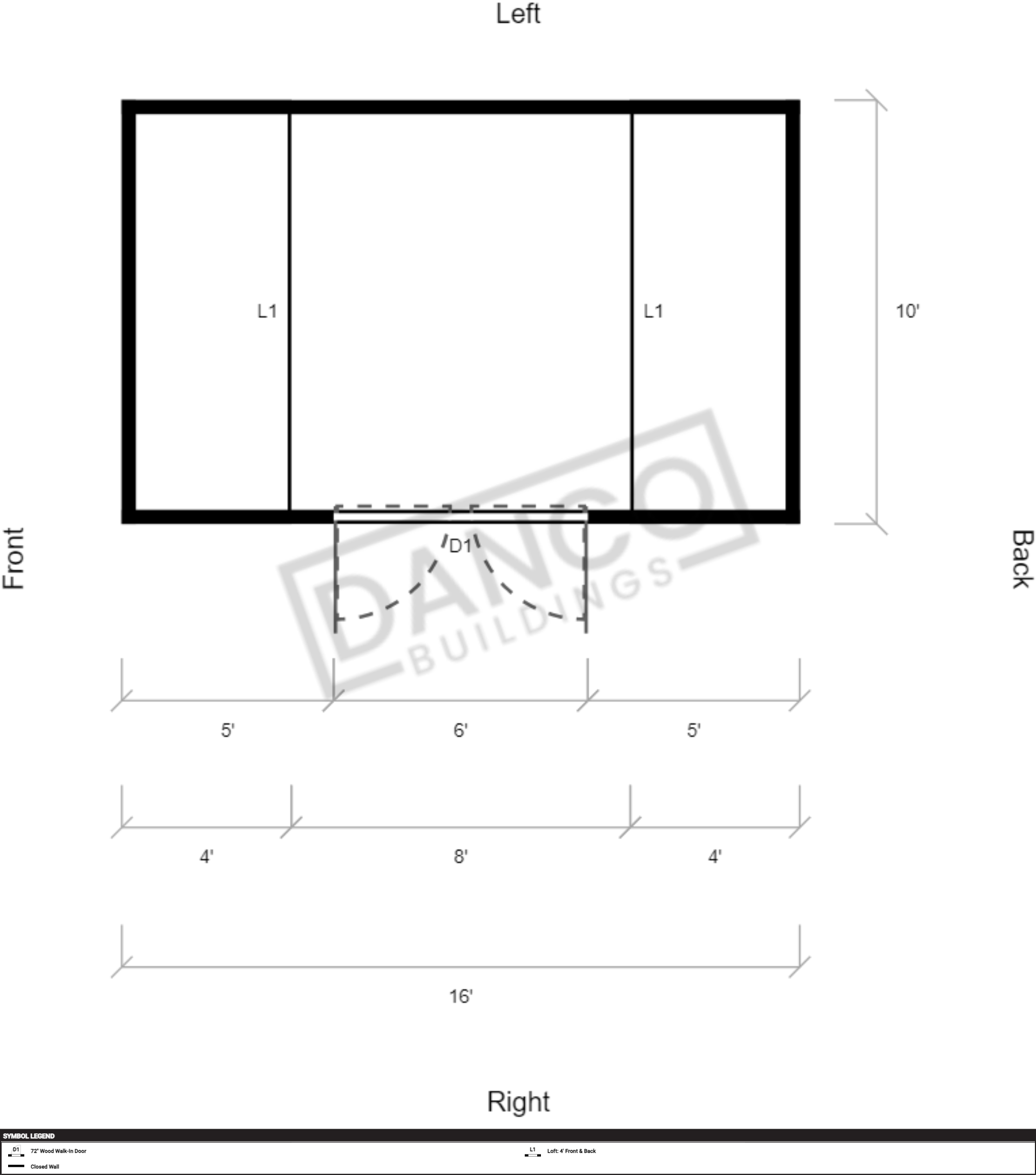 Side Lofted Barn 10x16 - Image 2