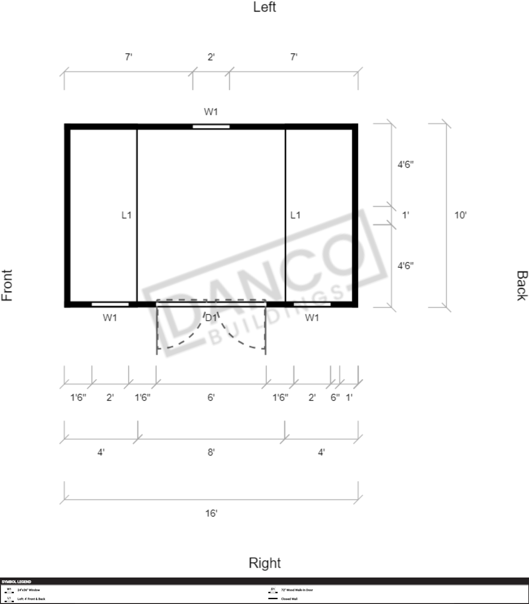 Side Lofted Barn 10x16 - Image 2