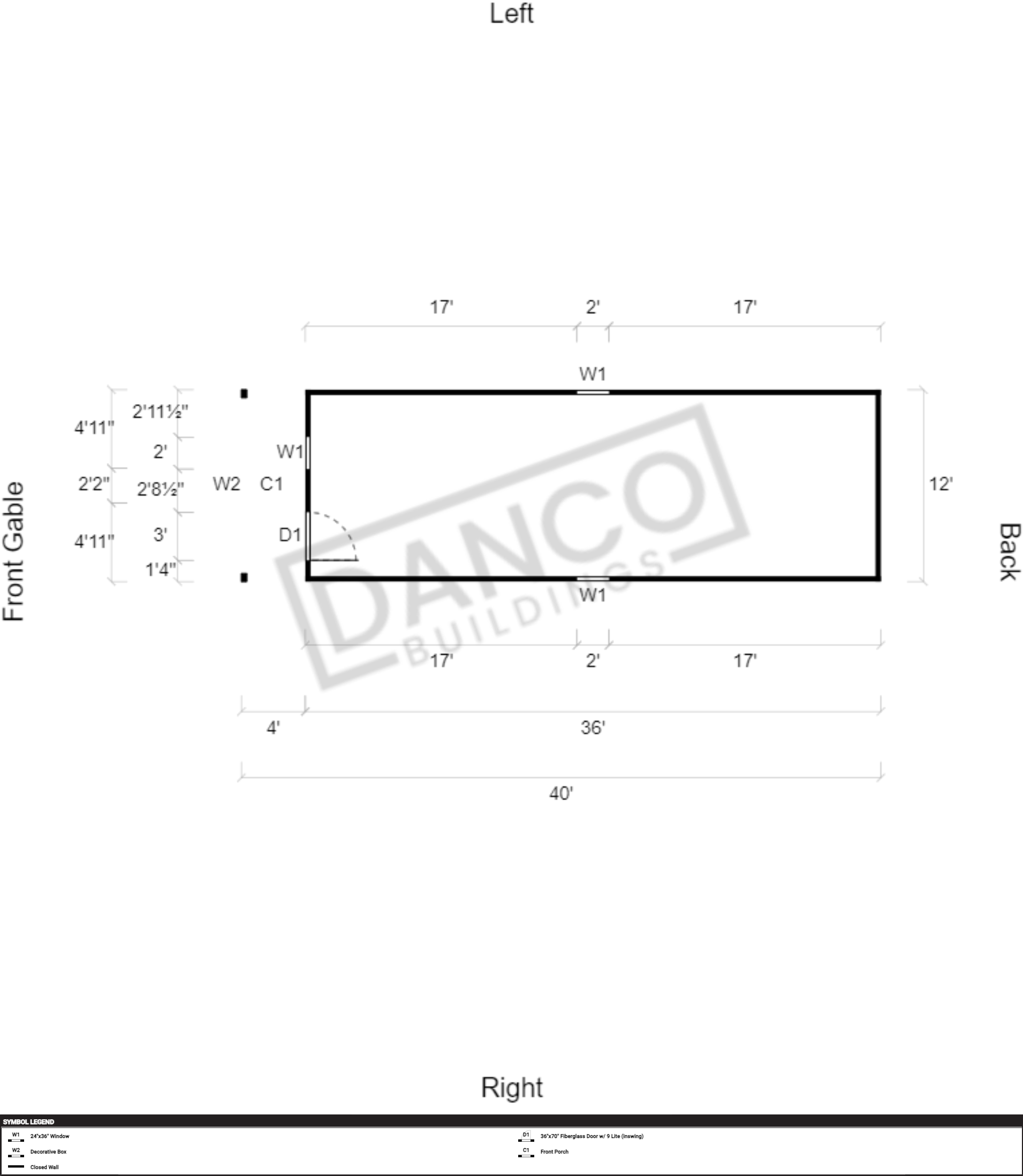 Lofted Barn Cabin 12x40 - Image 2