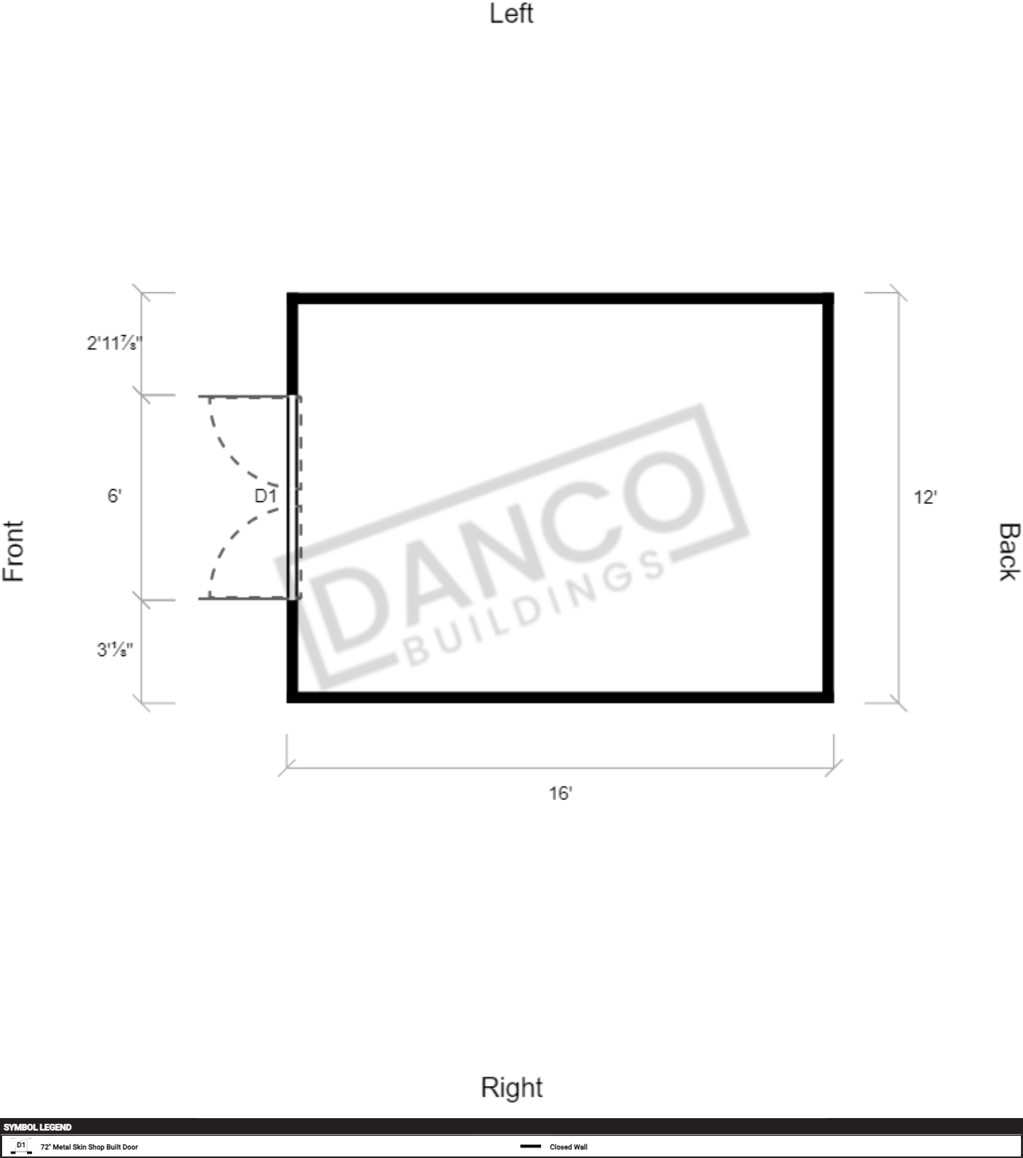 Utility Shed Premium 12x16 - Image 2