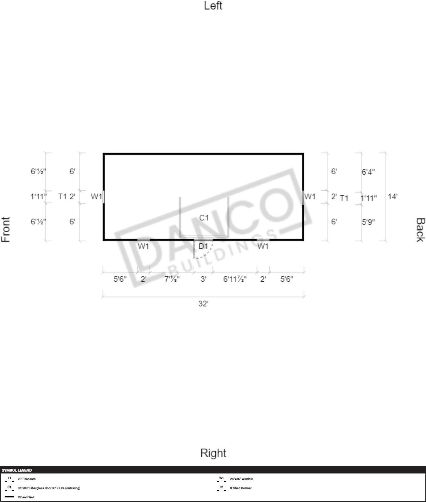 Dormer Shed 14x32 - Image 2