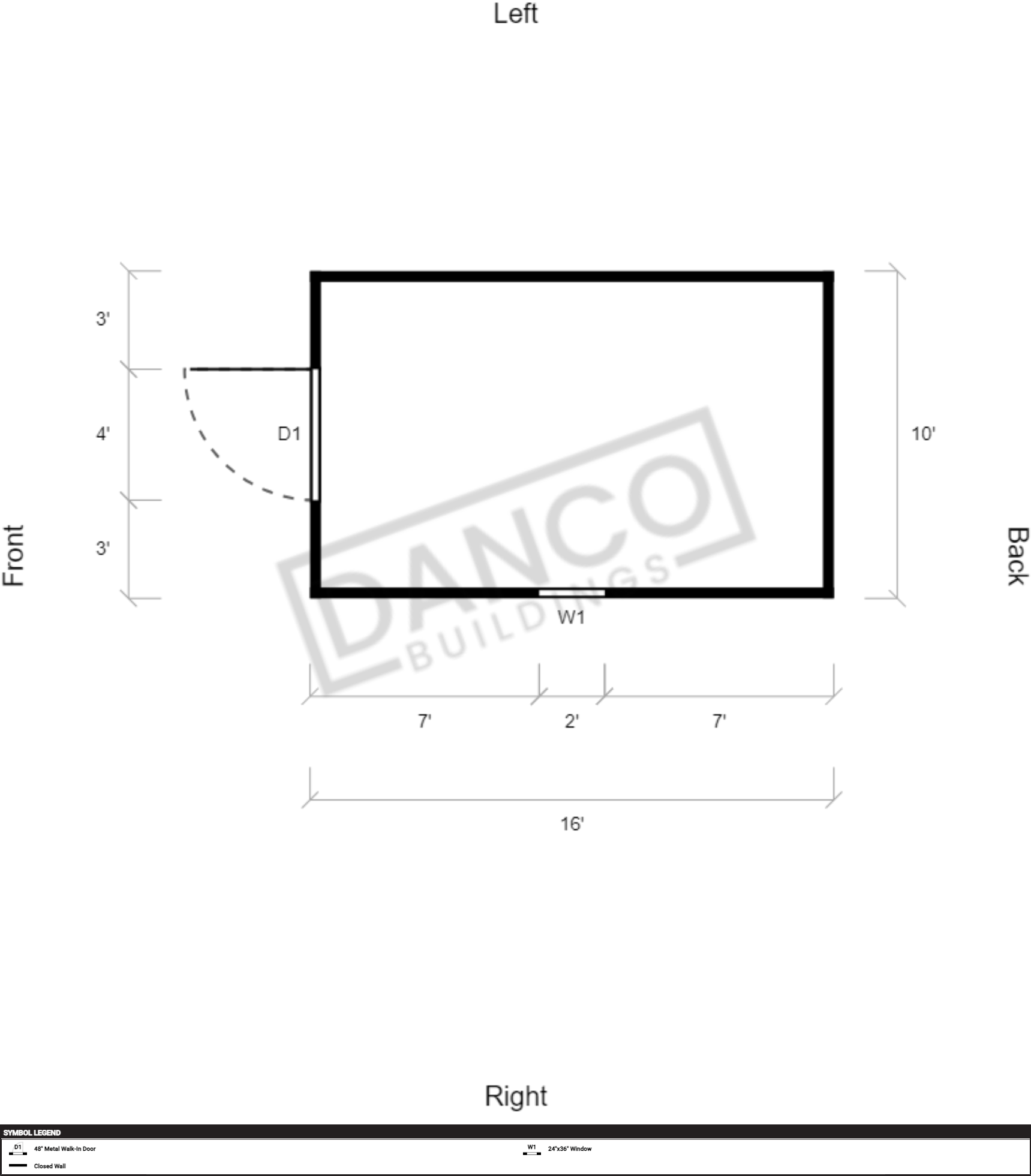 Extra Economy Metal Utility 10x16 - Image 2