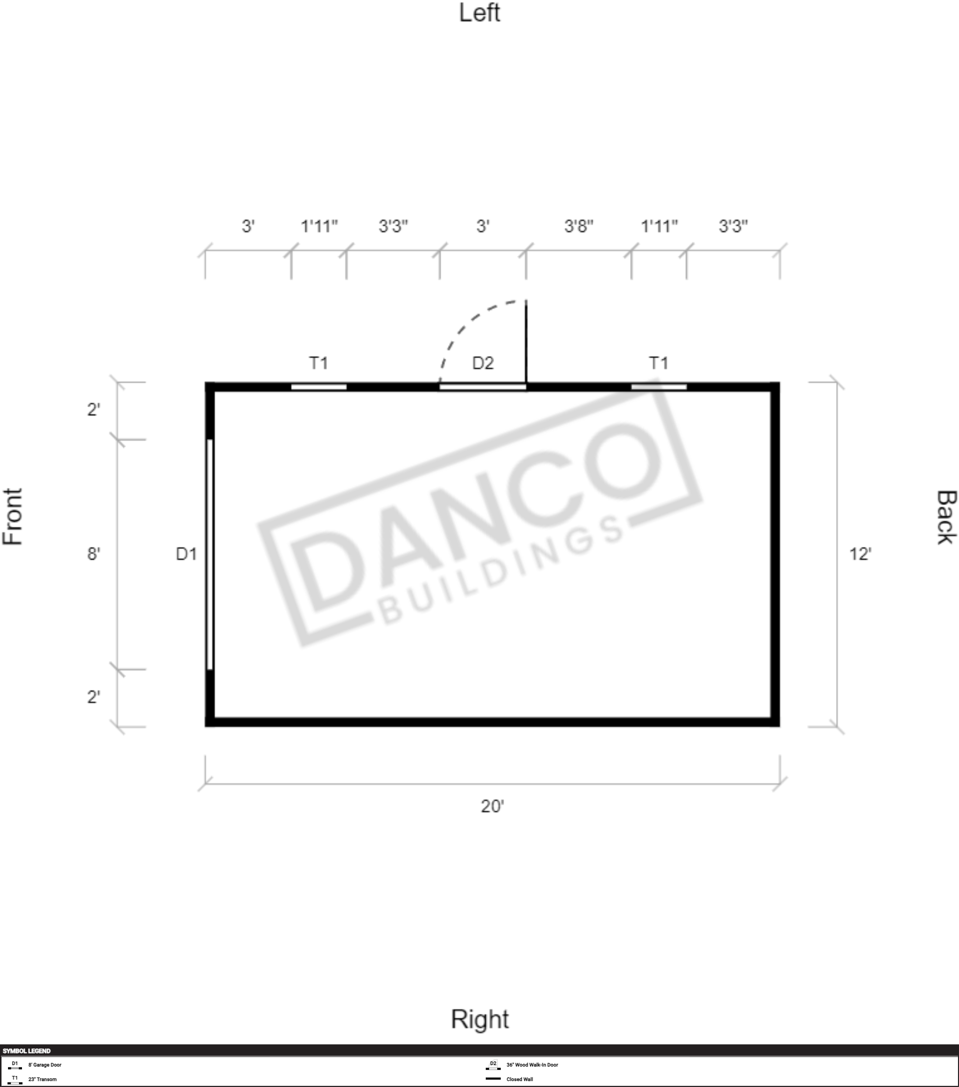 Lofted Barn Garage 12x20 - Image 2