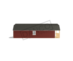 Wraparound Porch Lofted Barn Cabin 16x40 - Image 4