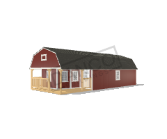 Wraparound Porch Lofted Barn Cabin 16x40