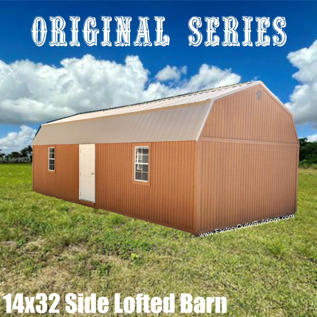 Side Lofted Barn 14x32