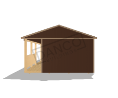 Side Porch Cabin 20x36 - Image 5