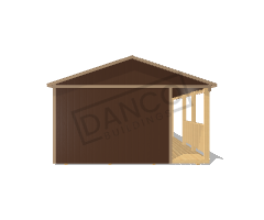 Side Porch Cabin 20x36 - Image 6