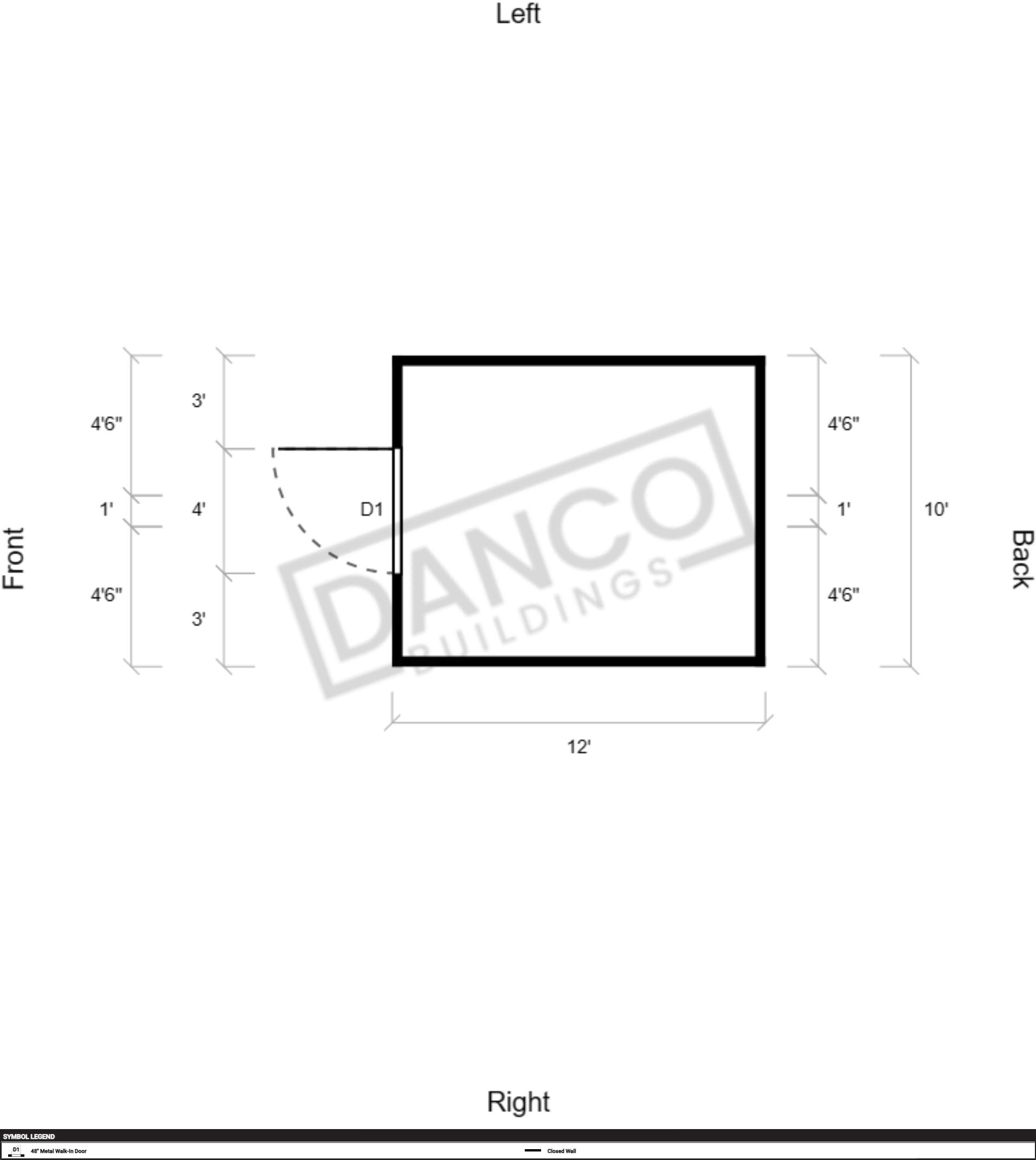 Extra Economy Metal Utility 10x10/240231 - Image 2