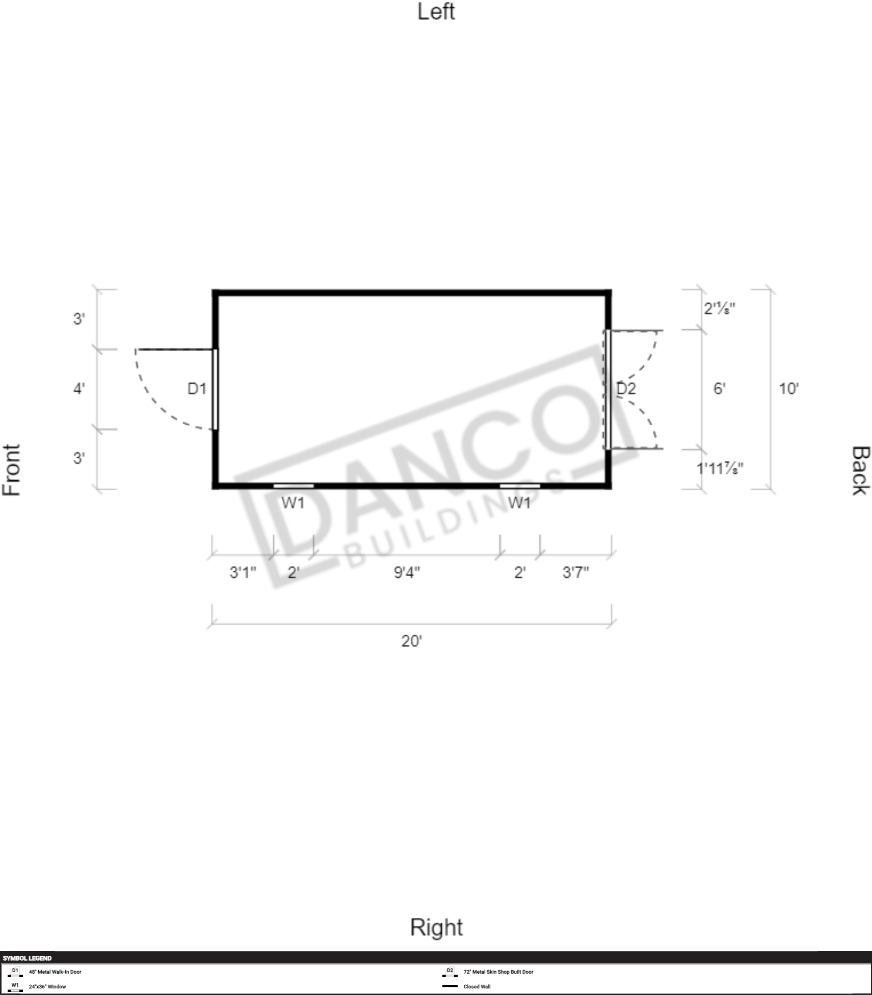 Extra Economy Metal Utility 10x20 - Image 2