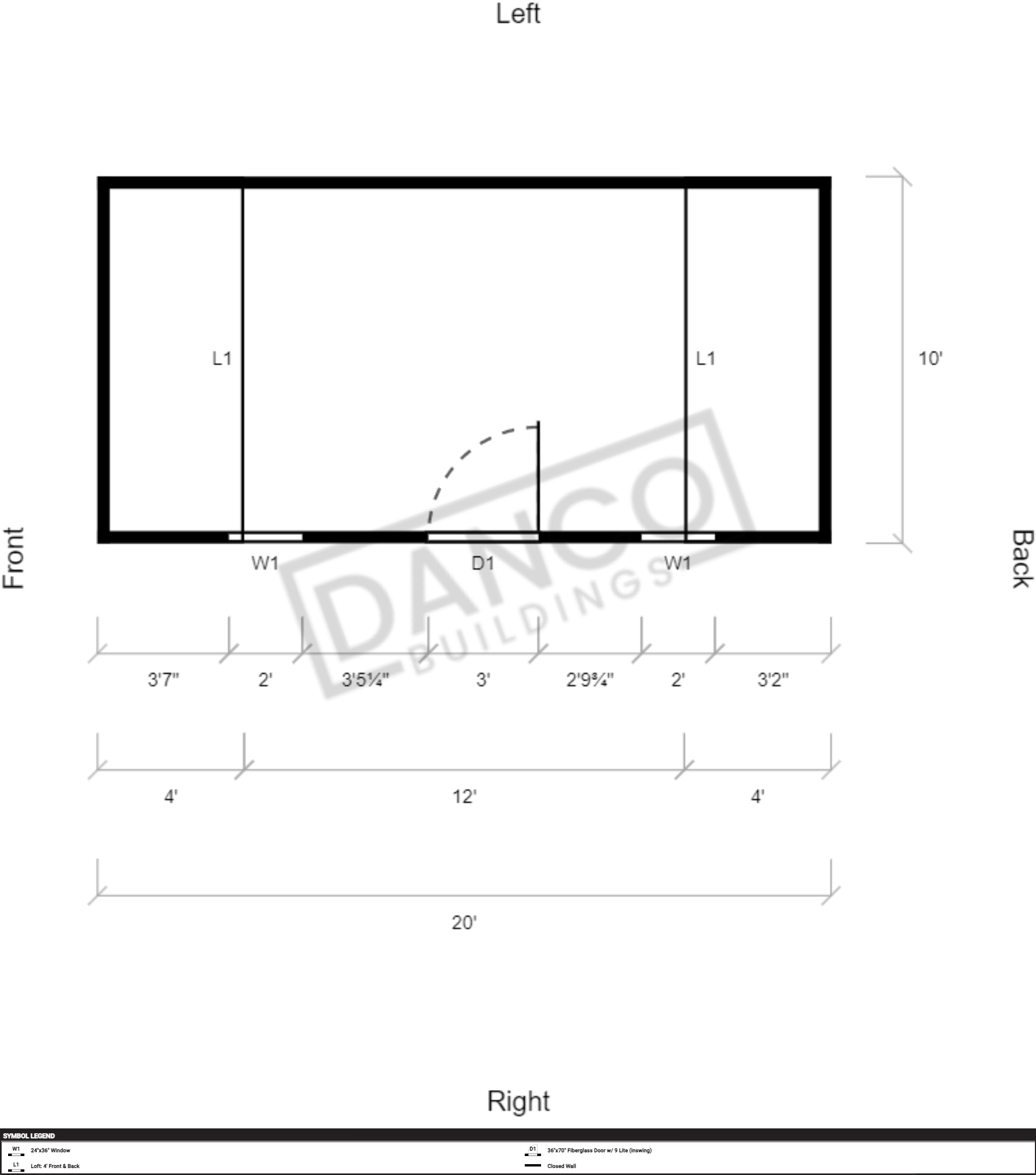 Side Lofted Barn 10x20 - Image 2