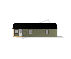 Corner Porch Lofted Barn Cabin 14x36 - Image 3
