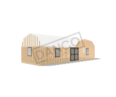 Side Lofted Barn 14x40