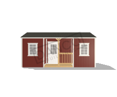 Center Side Porch Cabin 12x20 - Image 3