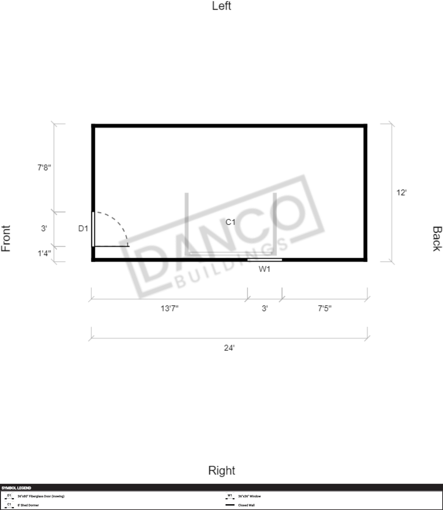 Dormer Shed 12x24/240403 - Image 2