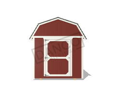 Economy Wood Lofted Barn 8x12 - Image 6