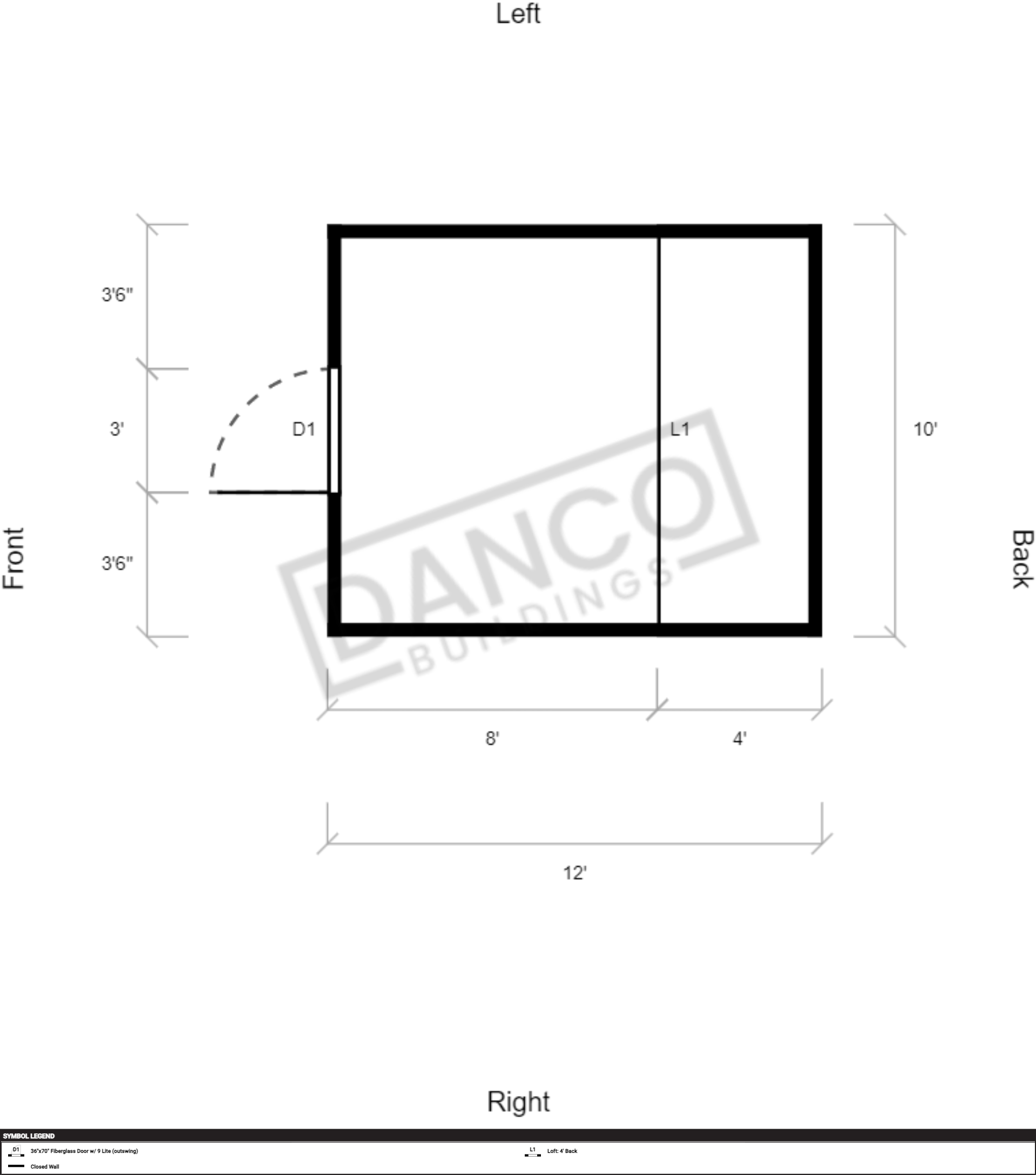 Lofted Barn 10x12 - Image 2