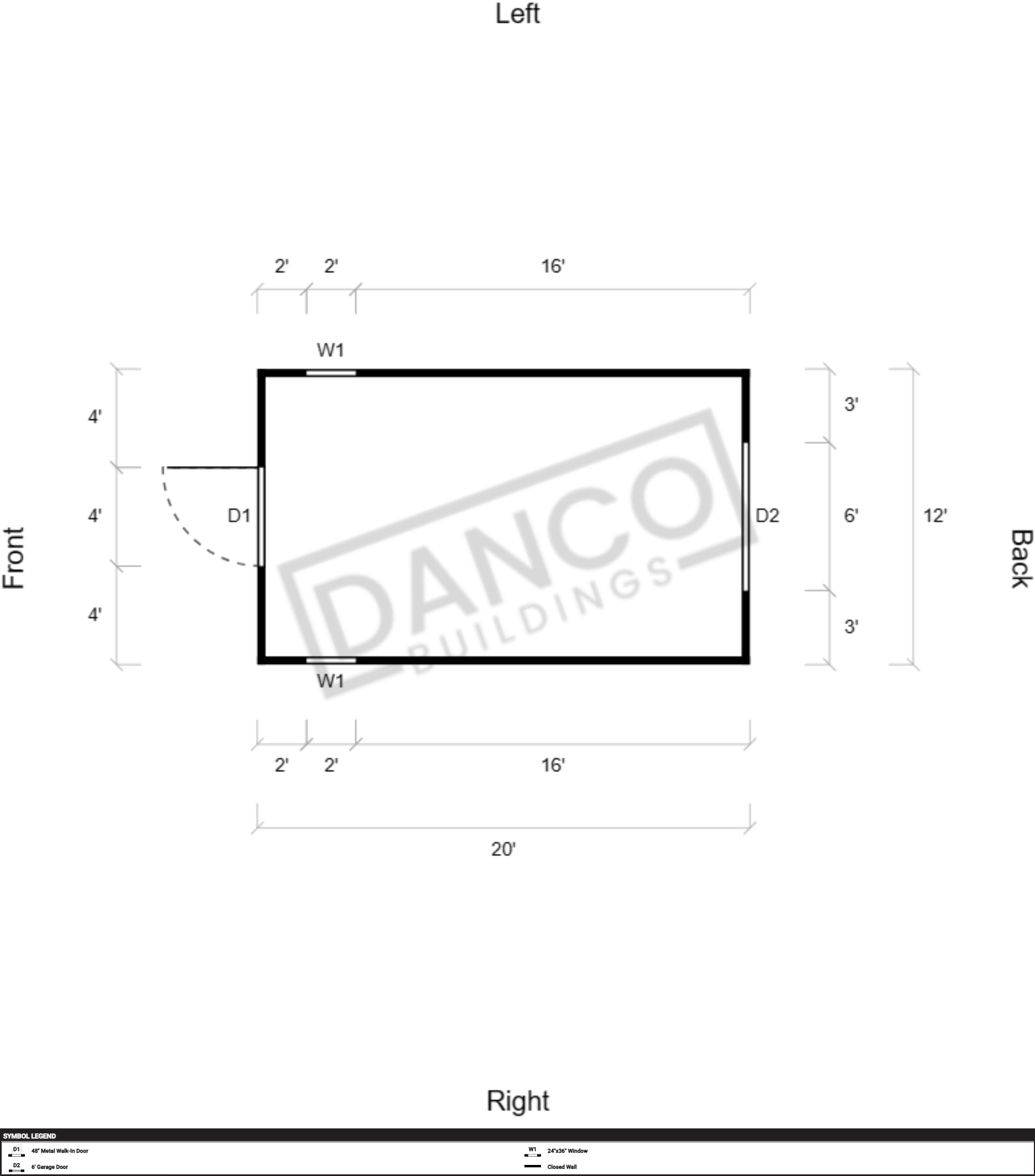 Extra Economy Metal Utility 12x20 - Image 2
