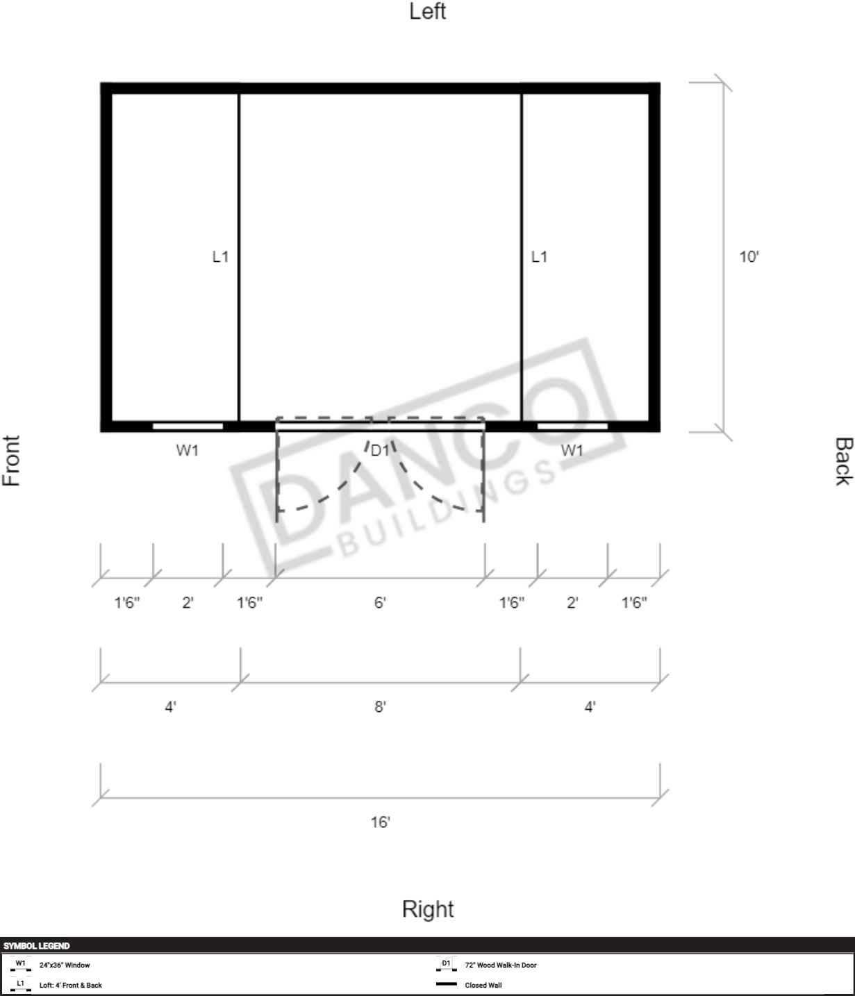 Side Lofted Barn 10x16 - Image 2