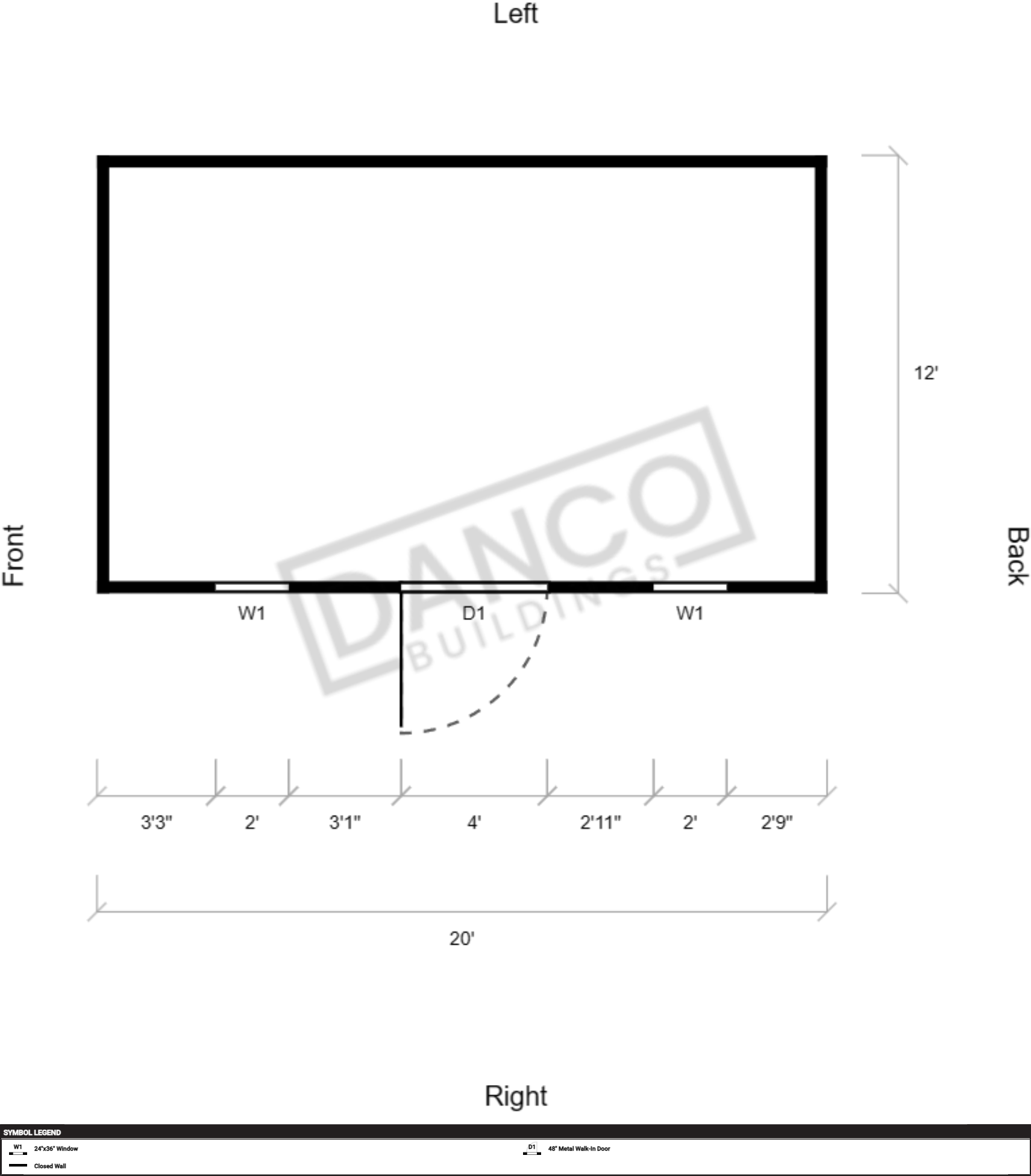 Extra Economy Metal Utility 12x20 - Image 2