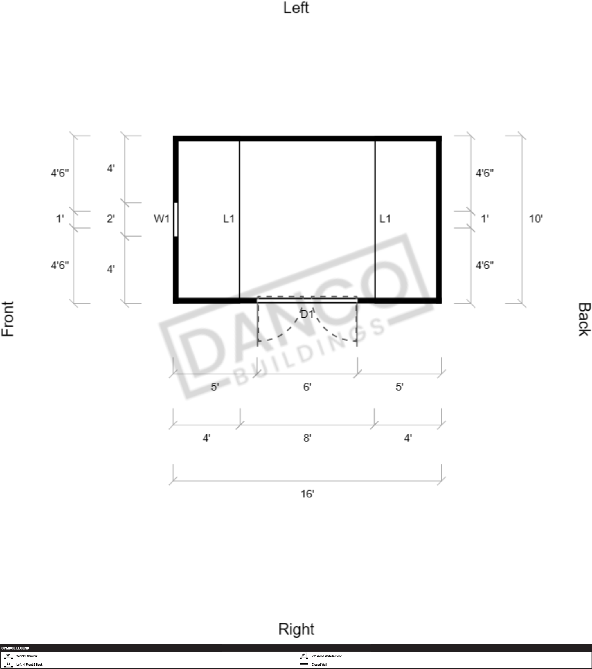 Side Lofted Barn 10x16 - Image 2