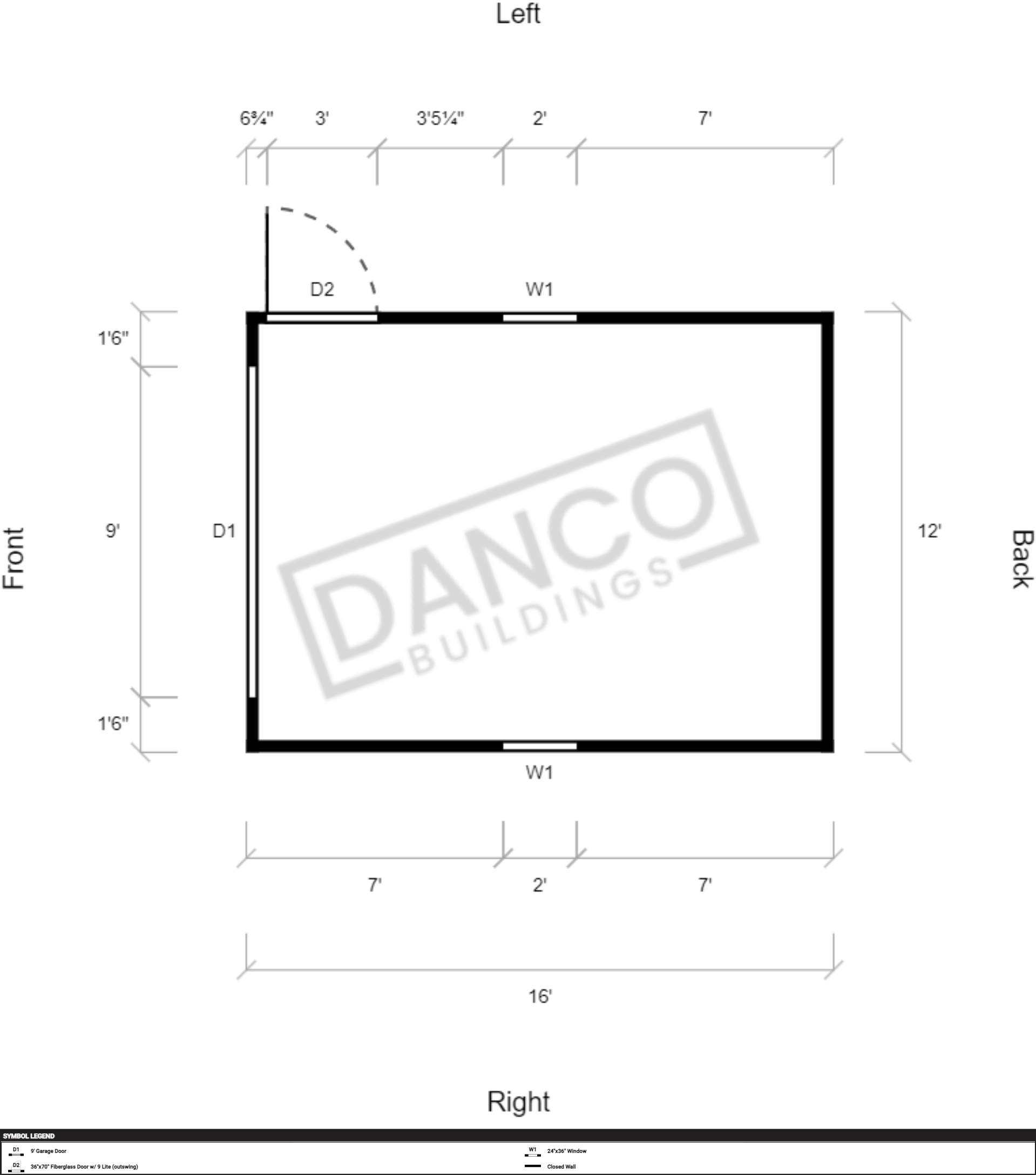 Lofted Barn Garage 12x16 - Image 2