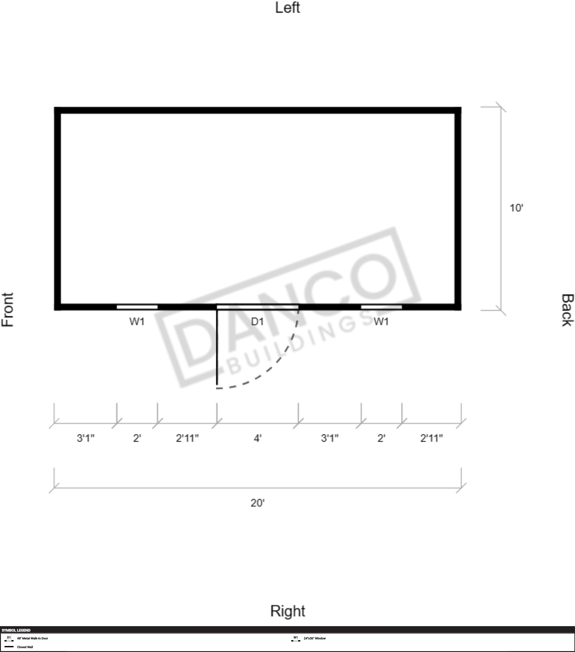 Extra Economy Metal Utility 10x20 - Image 2