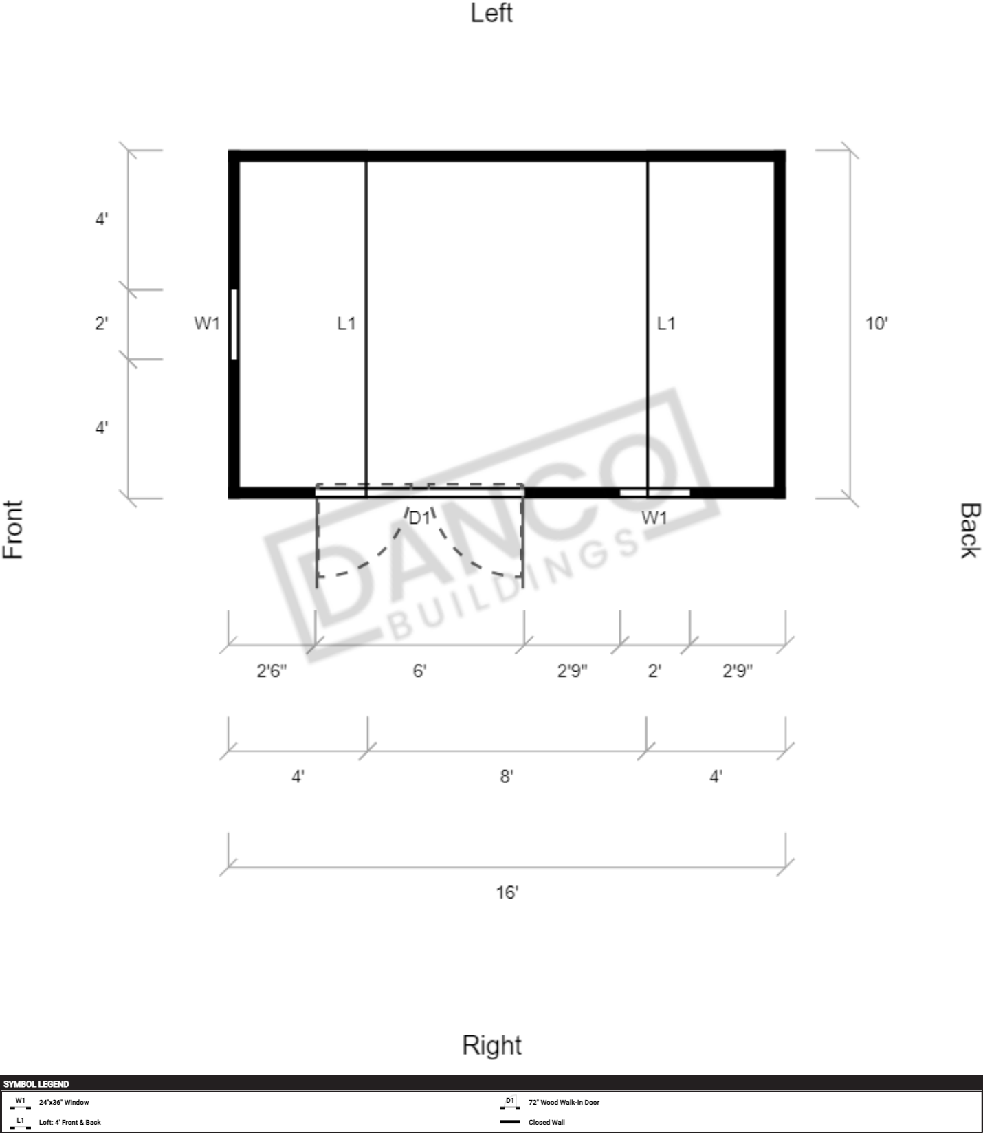 Side Lofted Barn 10x16 - Image 2