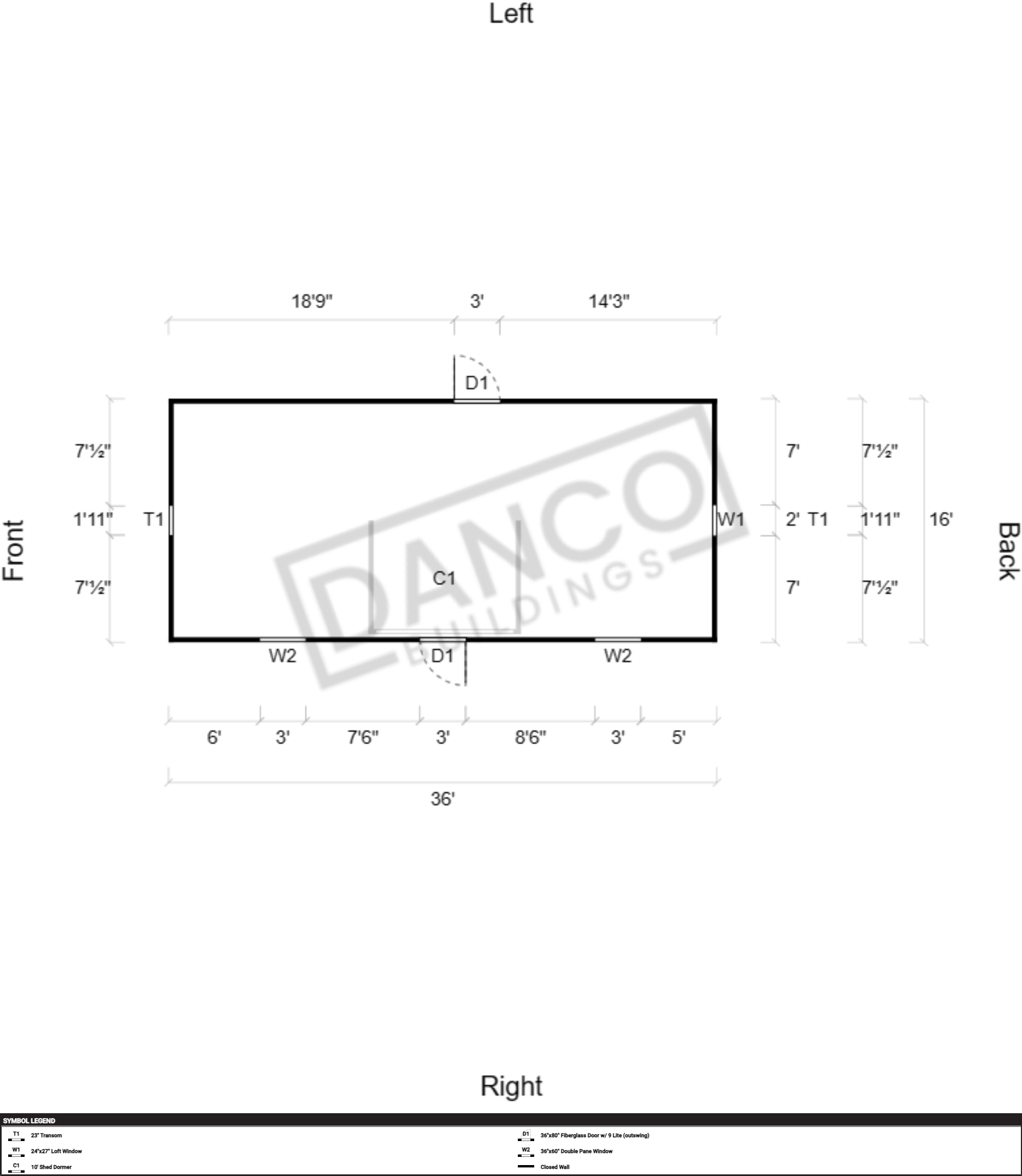 Dormer Shed 16x36 - Image 2