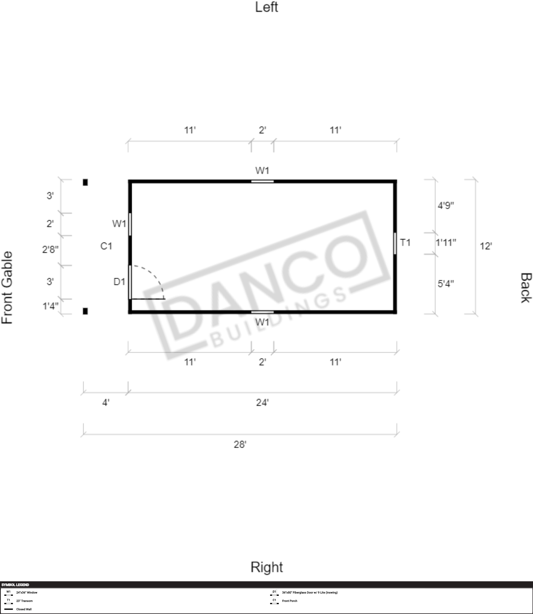 Standard Cabin 12x28/240292 - Image 2