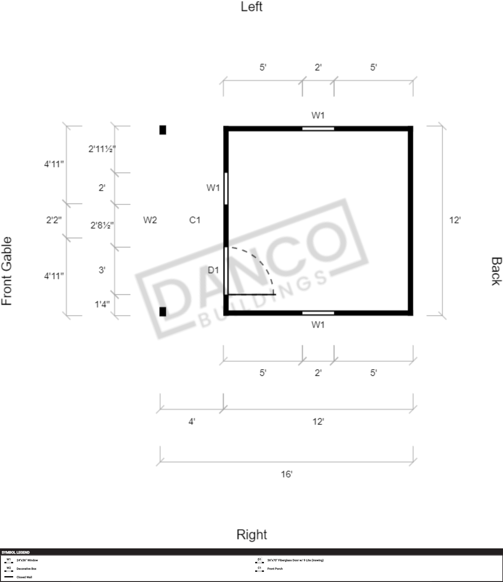 Lofted Barn Cabin 12x16 - Image 2