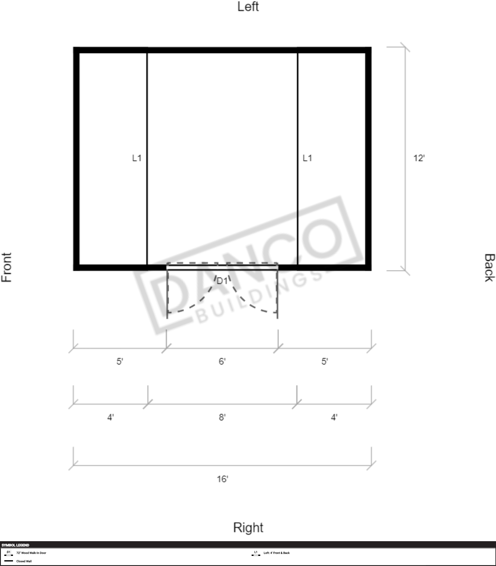 Side Lofted Barn 12x16 - Image 2