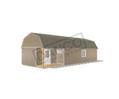 Corner Porch Lofted Barn Cabin 14x36/240299