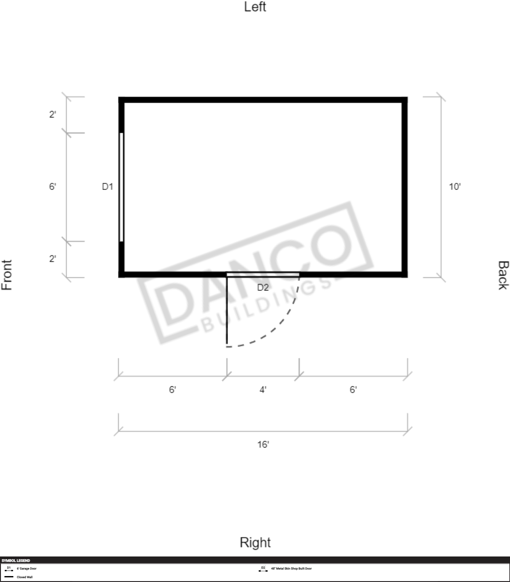Utility Shed Premium 10x16 - Image 2
